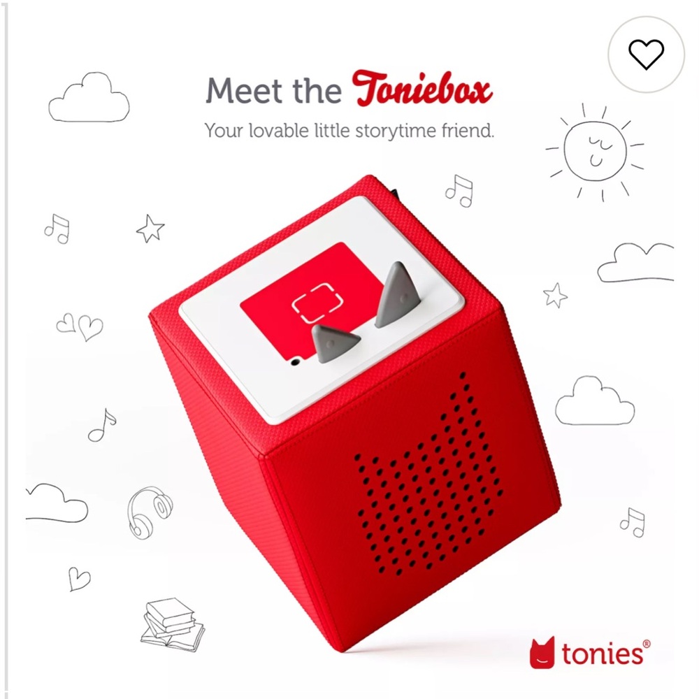 Red Tonie Box with charger
